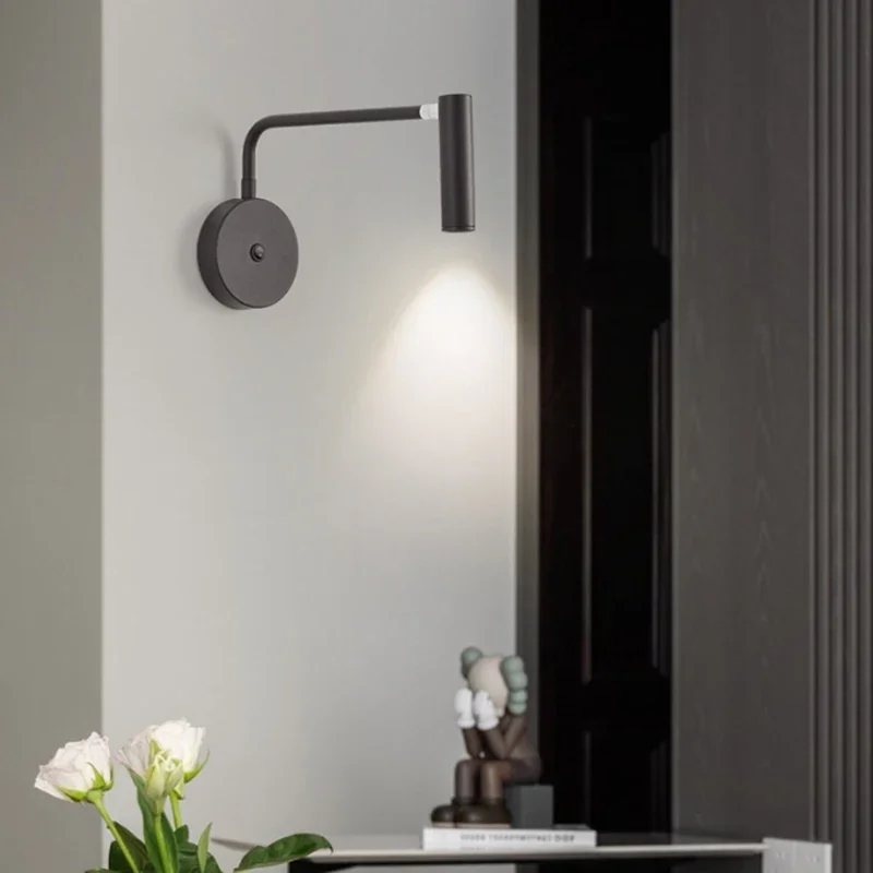 LED الشمعدان الجدار مصباح القراءة الأضواء قابل للتعديل مع التبديل غرفة نوم السرير المدخل الممر الممر إضاءة ديكوريّة داخلية #3
