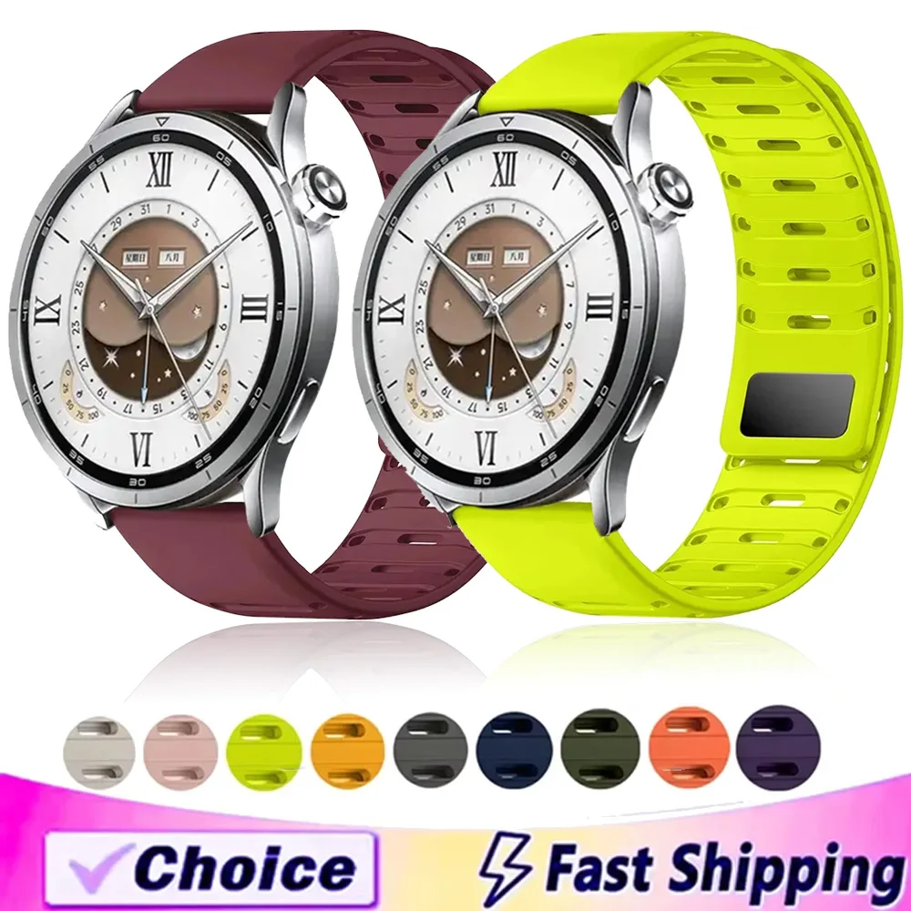22mm Sport-Silikonarmband für Xiaomi 5 S5-4-3 mit Magnetverschluss für Amazfit Active Max Helio Balance 2 1 Bip 6 5 Correa