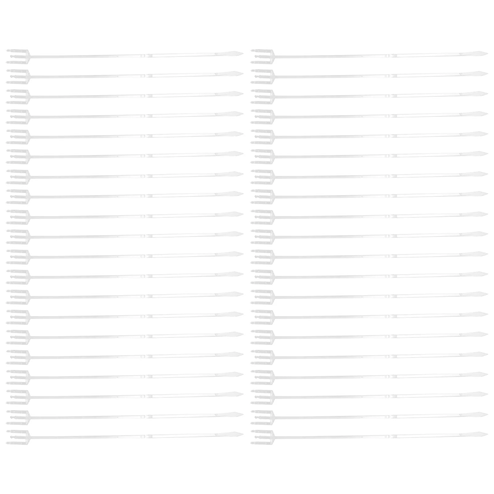 

80pcs Floral Arrangement Picks Plastic Cards Holders for Bouquet Wedding Party DIY Decorations Place Names Photos Cakes