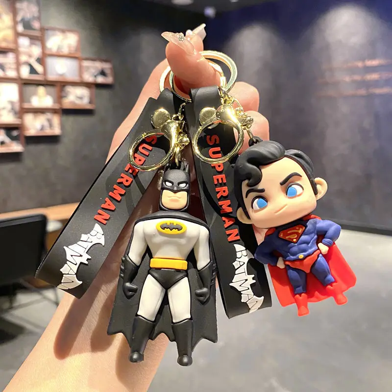 

Cartoon Superhero Keychain, Fashion Bag Pendant, Portable Key Chain Accessories, Decor Ornament, Small Gift for Men Women