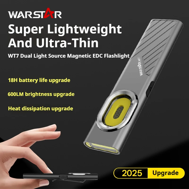 Lampe De Poche LED Warsun T7 675/800 Lumens - Mini Porte-clés USB-C Rechargeable