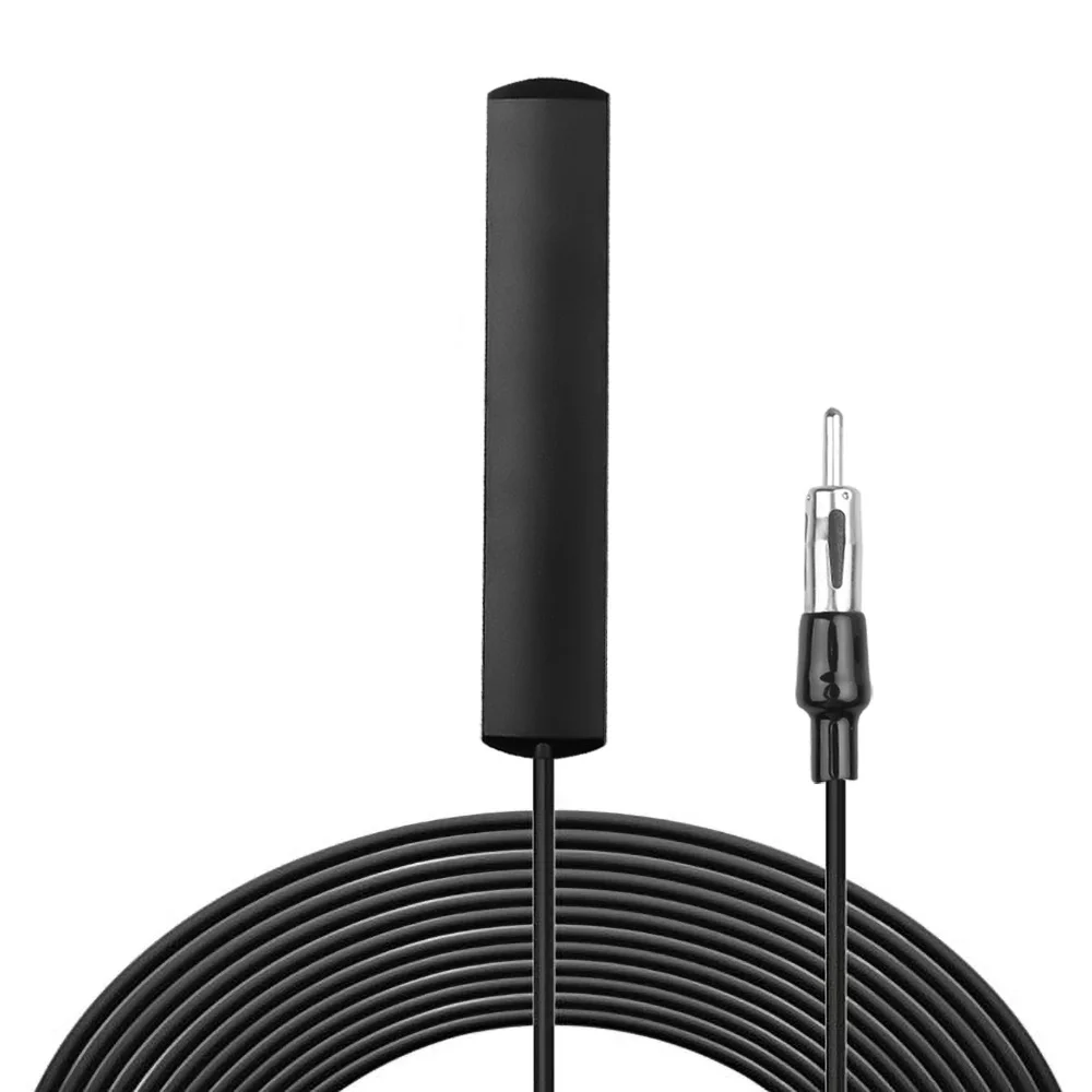 Antena de Radio electrónica Universal para coche, amplificador de señal de Antena de Radio AM FM, amplificador de Antena de 5/3m, 12V