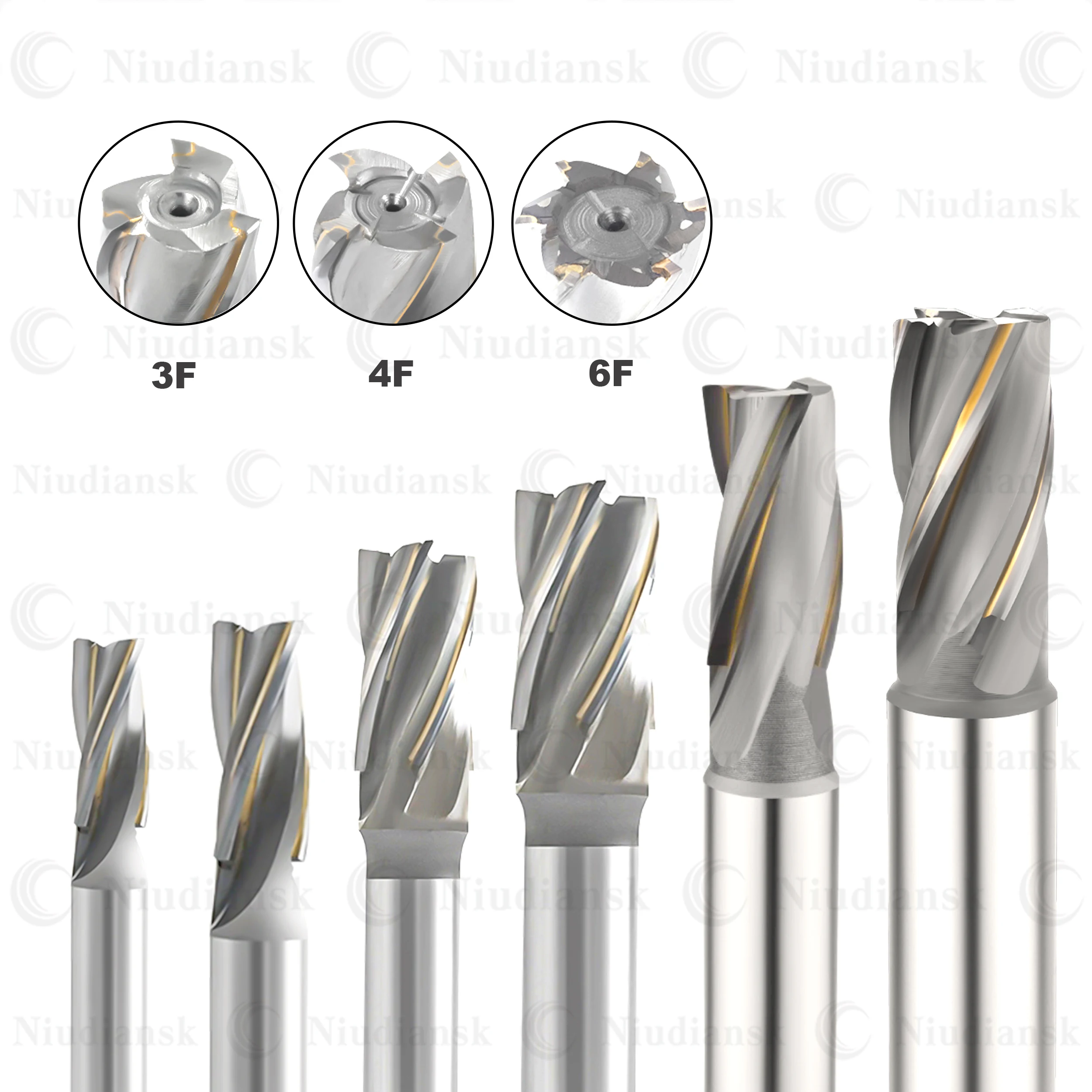 Inlaid Alloy Straight Shank Tools 12x26x87-F3-M12 BK10 14x32x95-F3-M14 BK30 CNC Lathe Spiral Milling Cutter Hard Alloy End Mill