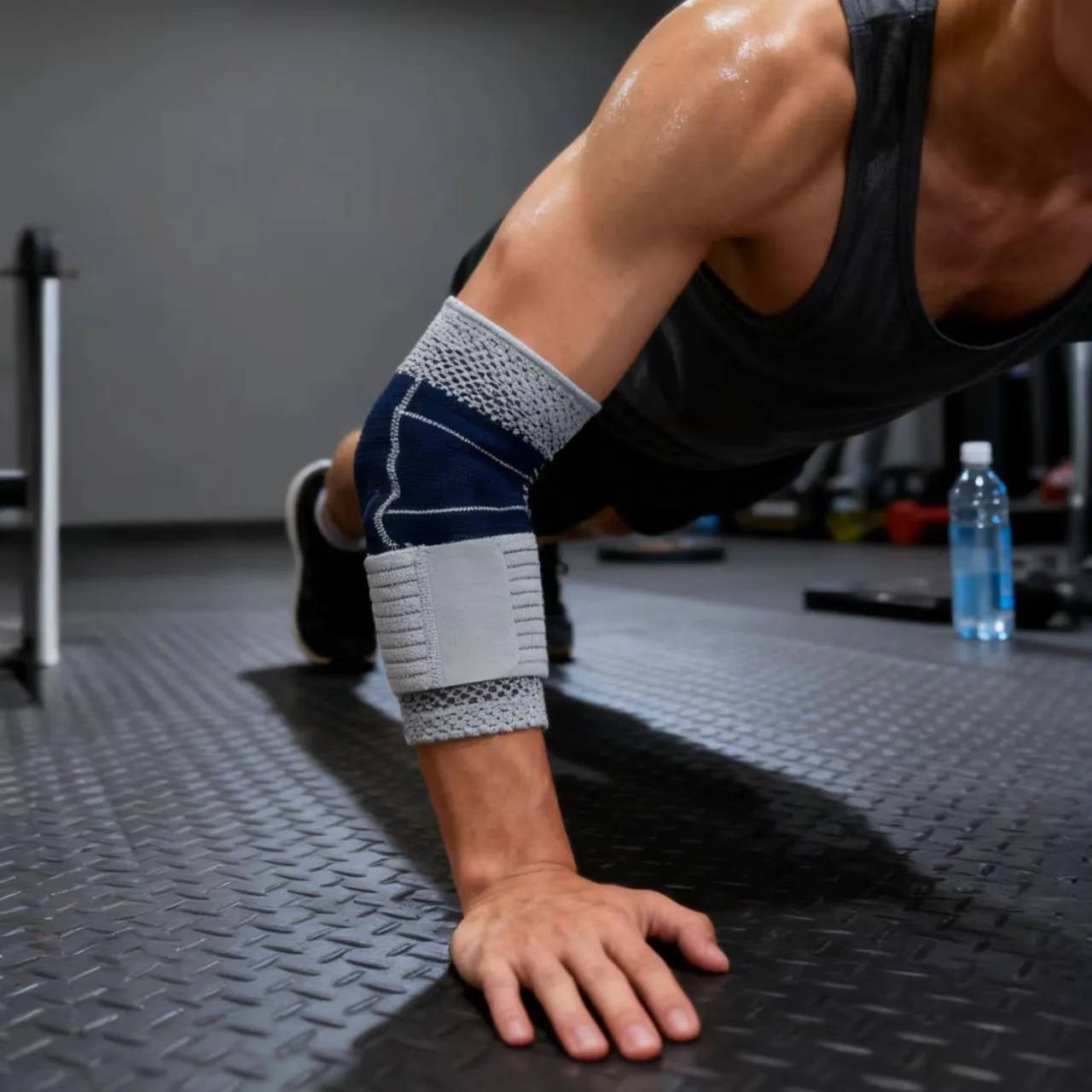 새로운 스트랩 팔꿈치 보호대는 관절을 고정하고 땀을 흡수하며 근육을 안정화시켜 부상 방지