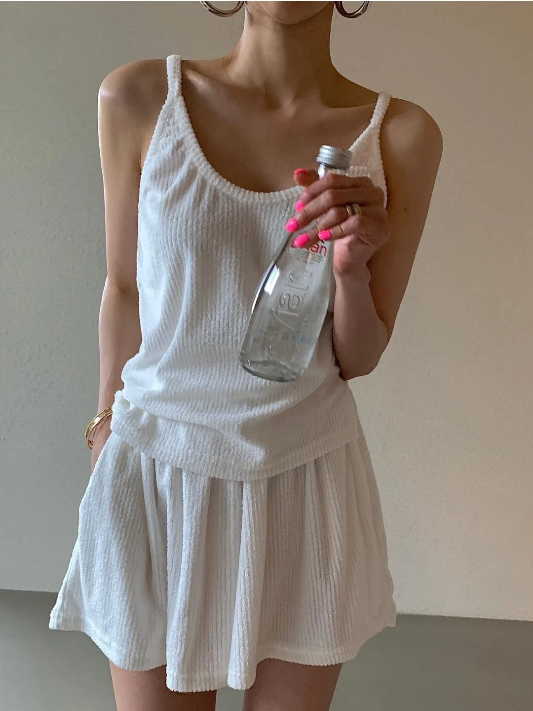 Koreanische Sle frauen Sexy Casual Biker ort Set Kleine Größe V-Ne Zwei-Stück Anzug Frühling Faion Trend Oberen und Bot