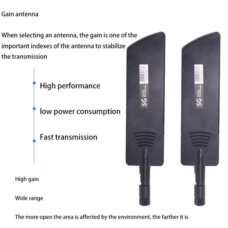 Router nirkabel lipat fleksibel, antena penguat sinyal WIFI 2G 3G GSM GPRS 4G 5G 40 Dbi LTE 600-6000Mhz