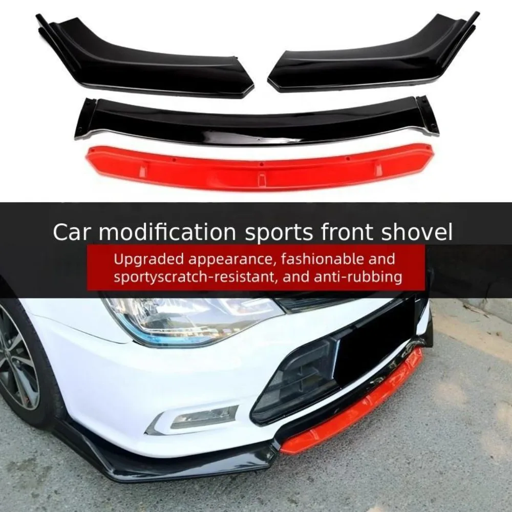 

Car Exterior Accessories 4pcs Rear Bumper Spoiler ABS Front Bumper Lip Spoiler for Universal Car