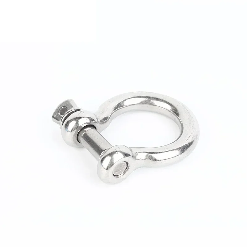 50PCS/LOT 316 Stainless Steel Bow Shackle Screw Pin Heavy Duty Safety Stainless Steel Bow Achor Shackle