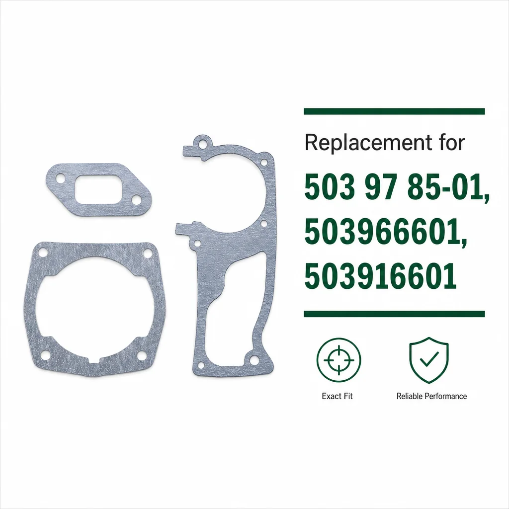 Cylinder Crankcase Muffler Gaskets Tune Up Kit For Husqvarna 357 357XP 359 Chainsaw Replaces 503 97 85-01 503966601 503916601