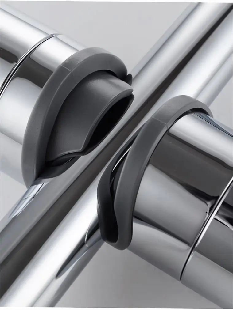 حامل دش يدوي قابل للتعديل لشريط الانزلاق ، حامل رأس الدش ، استبدال الكروم المصقول ، قطر 18-25