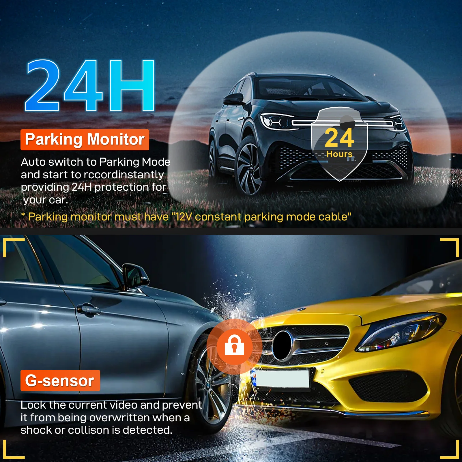 كاميرا Mangoal 4K DVR Dash مناسبة لسيارة Jeep 5th Gen Cherokee 2019-2023 KL (موديل D/E) UHD 2160P G-Sensor مراقبة ركن السيارة تطبيق WiFi