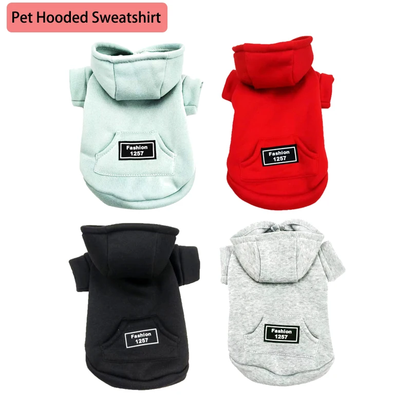 

Pet Dogs Cats Hoodies Autumn and Winter Season Large Two-legged Pocket Dog Clothes French Bulldog Labrador Jacket Clothing