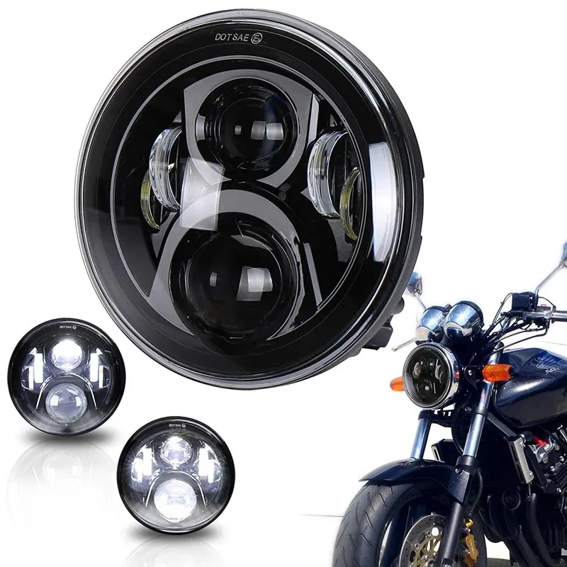 Motorcycle DOT 7 Inch LED Headlight With High Low Beam Universal 7\