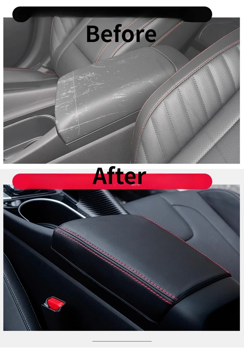 Made of microfiber suede Wrap For Hyundai Elantra N 2025 Center Console Armrest Box Cover Trim Car Accessories Protective Pad