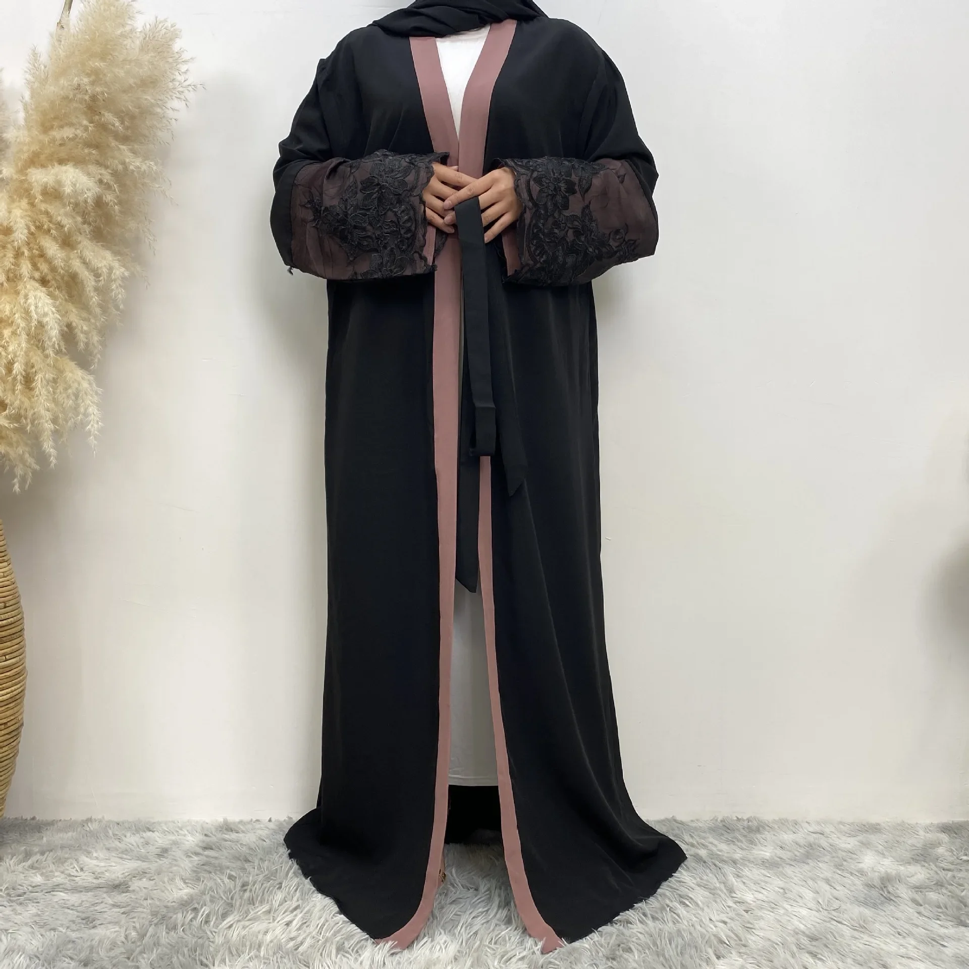 

Women Open Abaya Embroidered Cardigan Kaftan Dubai Turkey Luxury Islam Robe African Dress Kimono Morocco Clothing Caftan Fashion