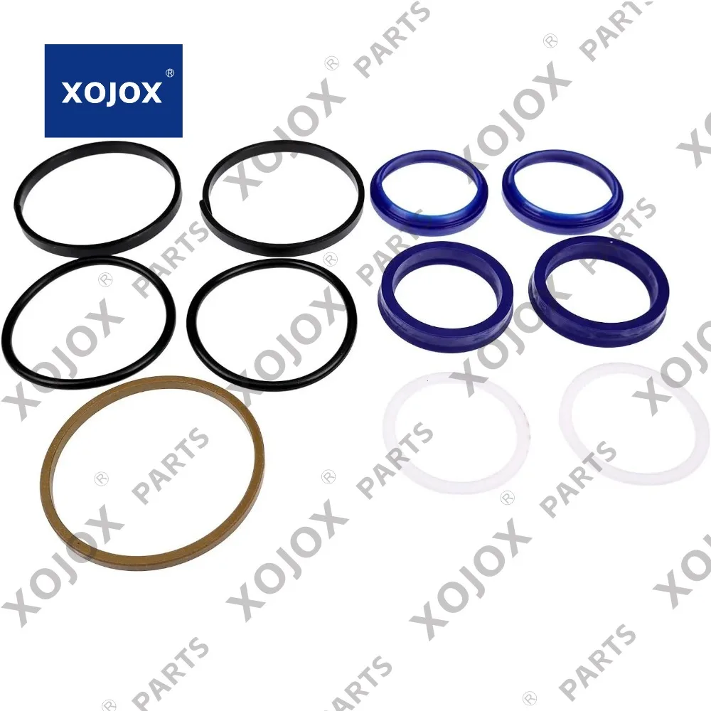 XOJOX Комплект уплотнений цилиндра гидроусилителя рулевого управления 83957762, совместимый с F 6610 7710 7610 5610 New Holland TB80 TB85 TB90 TB100 TB110 TB1 XOJOX Комплект уплотнений цилиндра гидроусилителя рулевого управления 83957762, совместимый с F 6610 7710 7610 5610 New Holland TB80 TB85 TB90 TB100 TB110 TB1