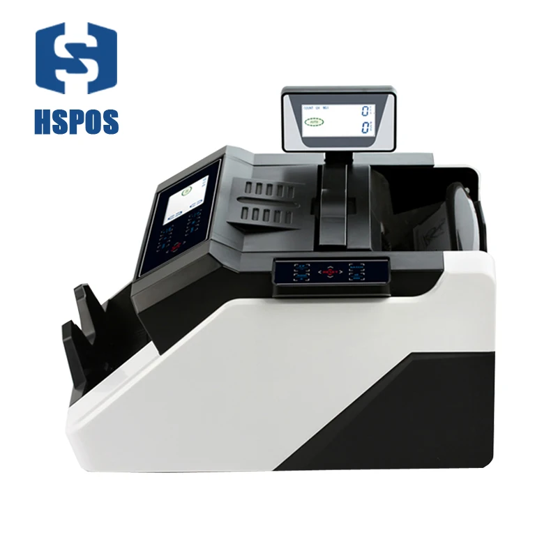 Double LCD display and Double Contrl Panle Top Grade Bill Counter with uv/mg/mt/ir/dd detection