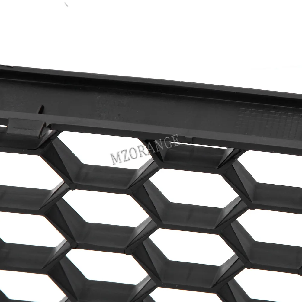 Car Front Center Bumper Vent Grille Grill Cover For VW POLO-GTI MK4 9N3 2006 2007 2008 2009 ABS Black High Quality