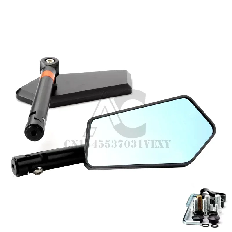 

2pcs Universal Motorcycle Rearview Mirror Moto CNC Side Mirrors For YAMAHA ys 150 tmax 530 tdm 850 fz6n mt10 c8 nmax 155 fazer8