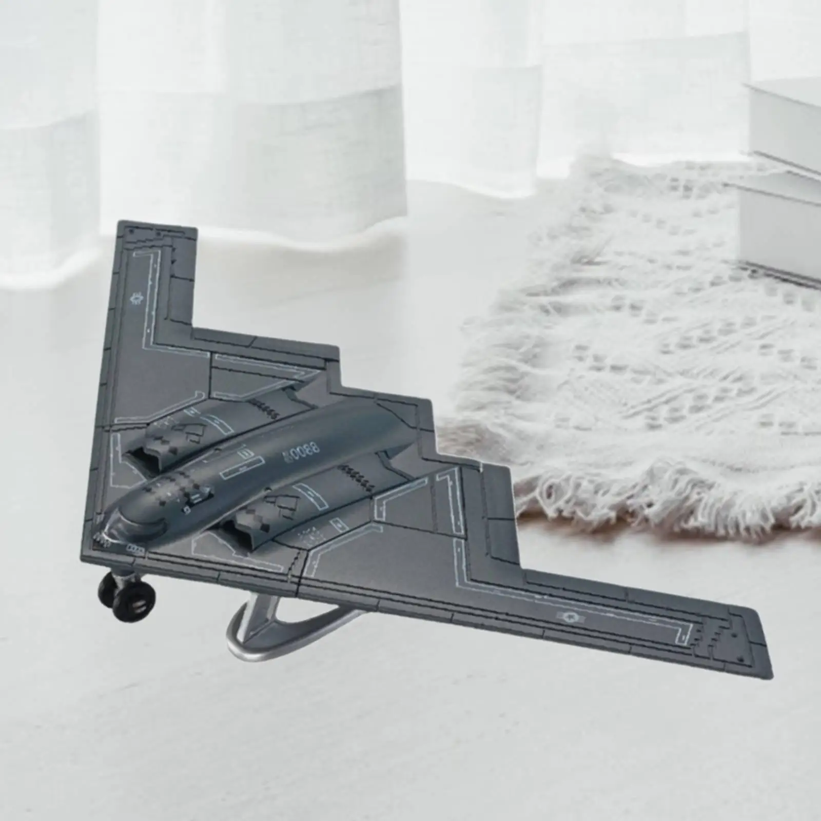 1:200 Scale B-2 Model Aircraft Assembly Toy Attack Fighter Model for TV Cabinet