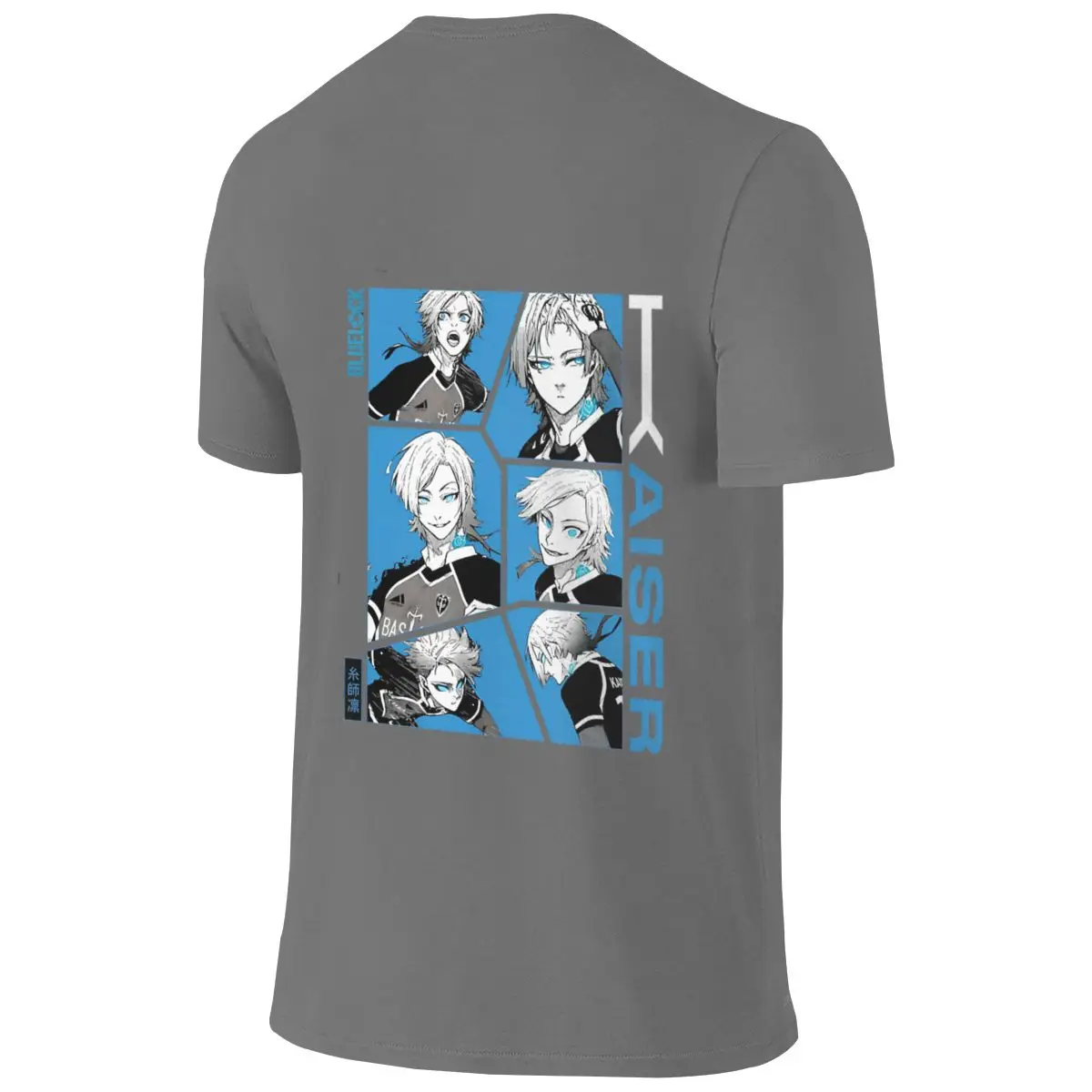 Michael Kaiser Art Retro Hong Kong Style Reversible T-shirtArtistic Style Clean Surface Cotton Tee