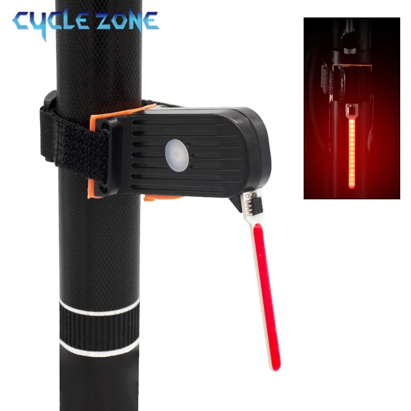 LED Bicycle Photon Drop Taillight USB Rechargeable Waterproof Cycling Warning Light for Night Riding MTB Road Bike Accessories