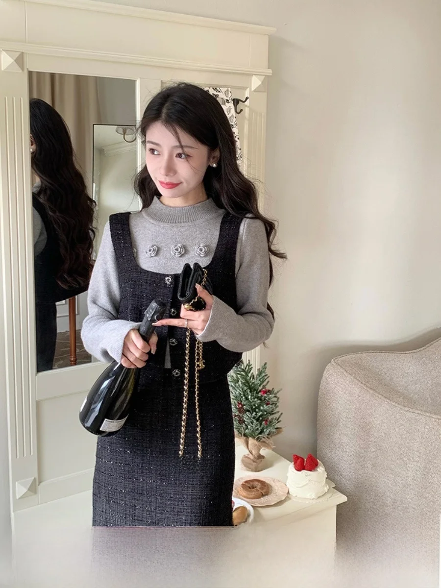 

No Errors Ele Wealthy Miss шерстяной костюм, универсальный модный комплект для молодых женщин в возрасте 8–25 лет, весенний сезон 2024 г.