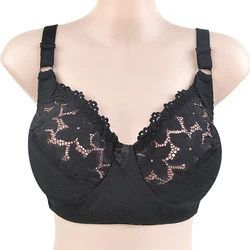 Sexy Lace Bra For Women Wire Free Bras Cotton Comfortable Underwear Soft Lingerie Push Up Big size 48DC 46DC