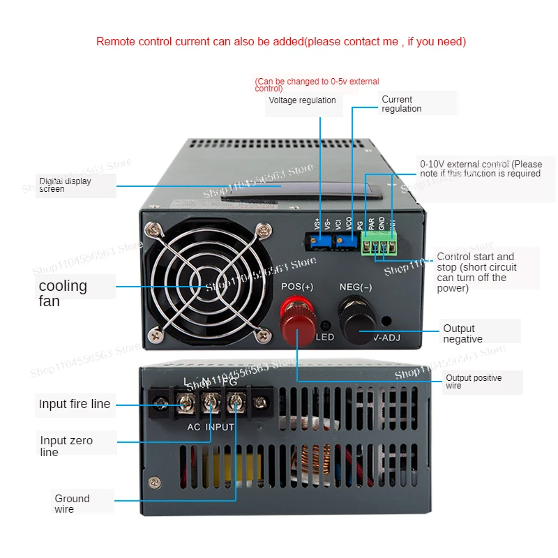 2000W Adjustable Switching Power Supply 15-300V 150A with CC CV Output for Electronics Lab Equipment And Research