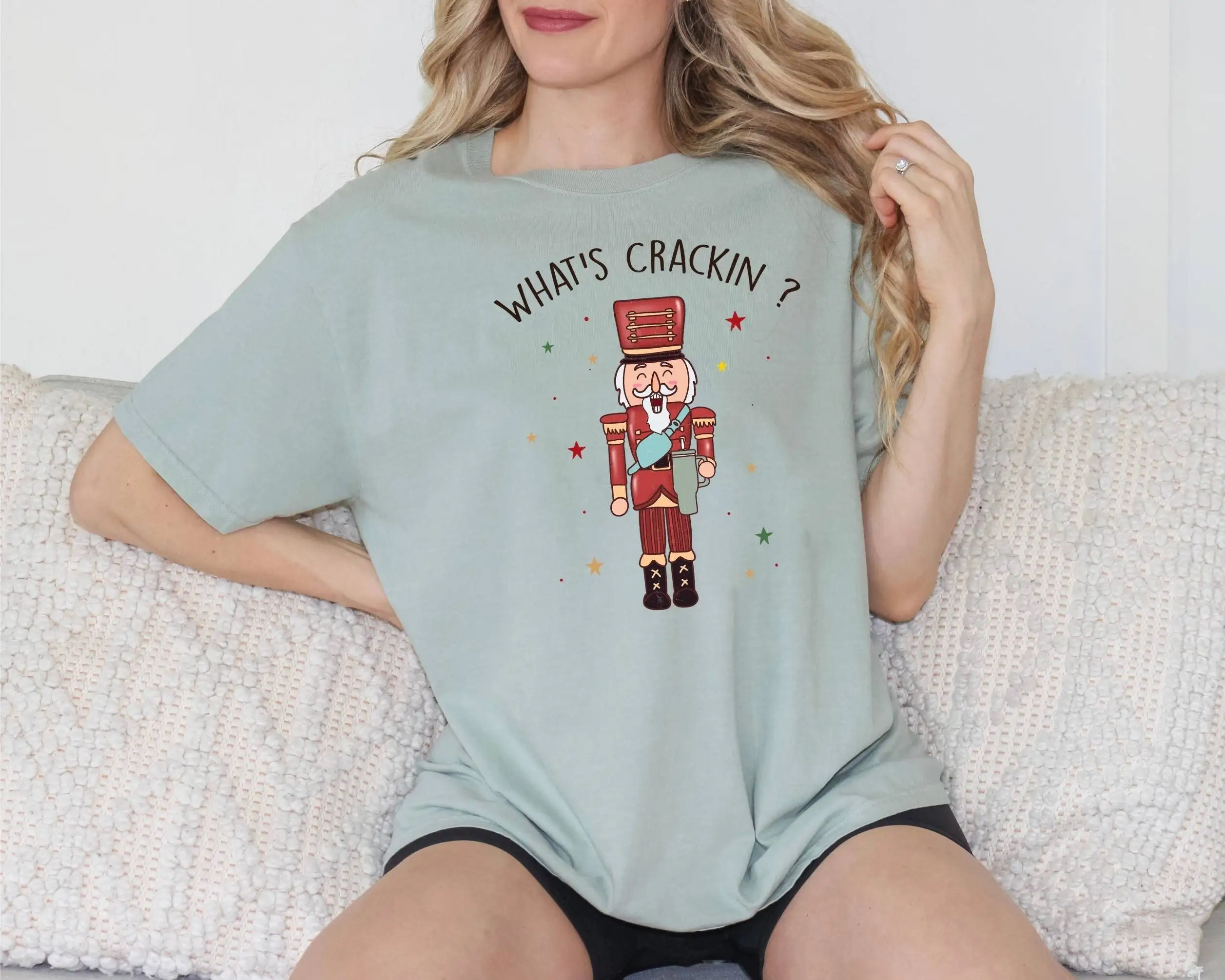 Comfort Color T Shirt What's Cracking Christmas Nutcracker Prince Sugar Plum Fairy King Mouse