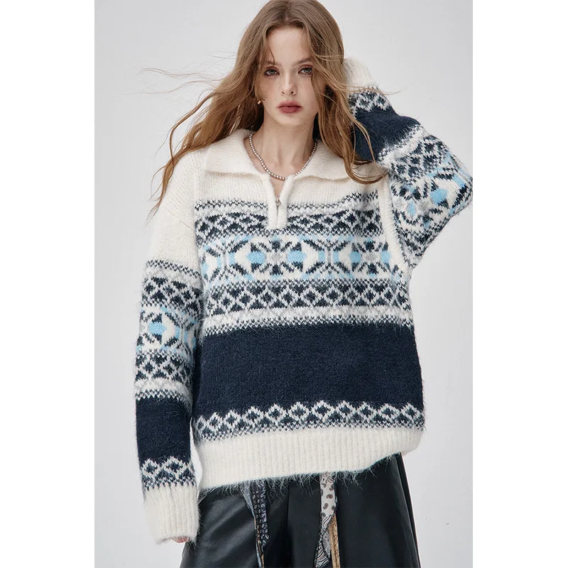 ELFSACK 2024 autunno casual tinta unita ricamato cardigan in maglia maglione aperto sul davanti nuovi arrivi
