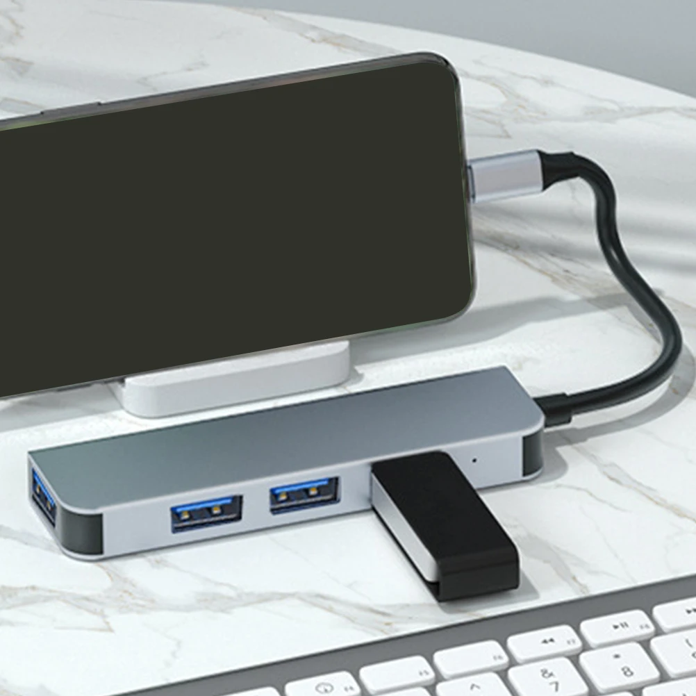 

USB Docking Station 8 Ports Hub Adapter for Laptop USB3.0 USB2.0 Card Reader TypeC Data Transfer Splitter