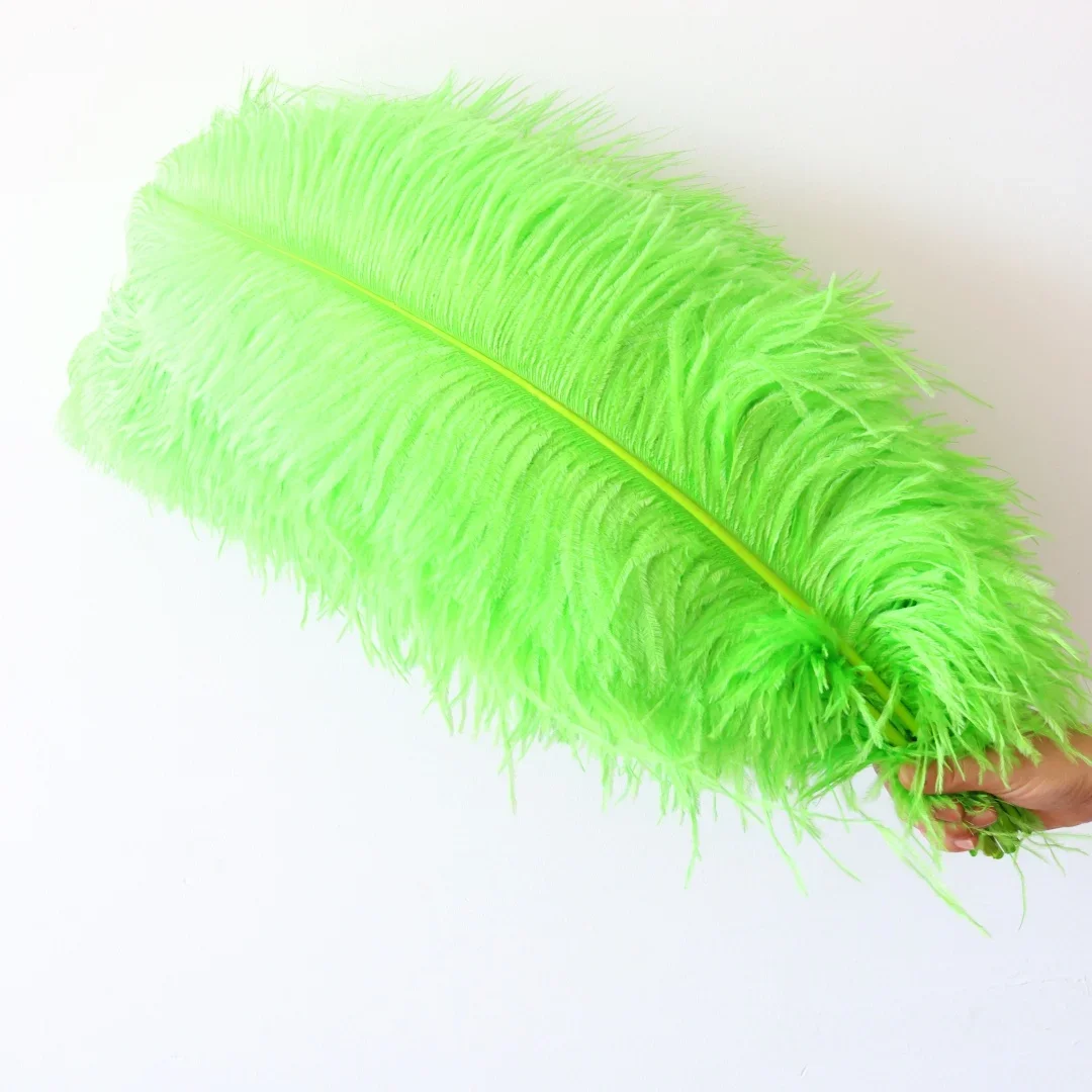 

50pcs Ostrich Feather Apple green Plumes 65 70cm Supplies DIY Wedding Carnival Party Decoration Centerpiece Table Accessories