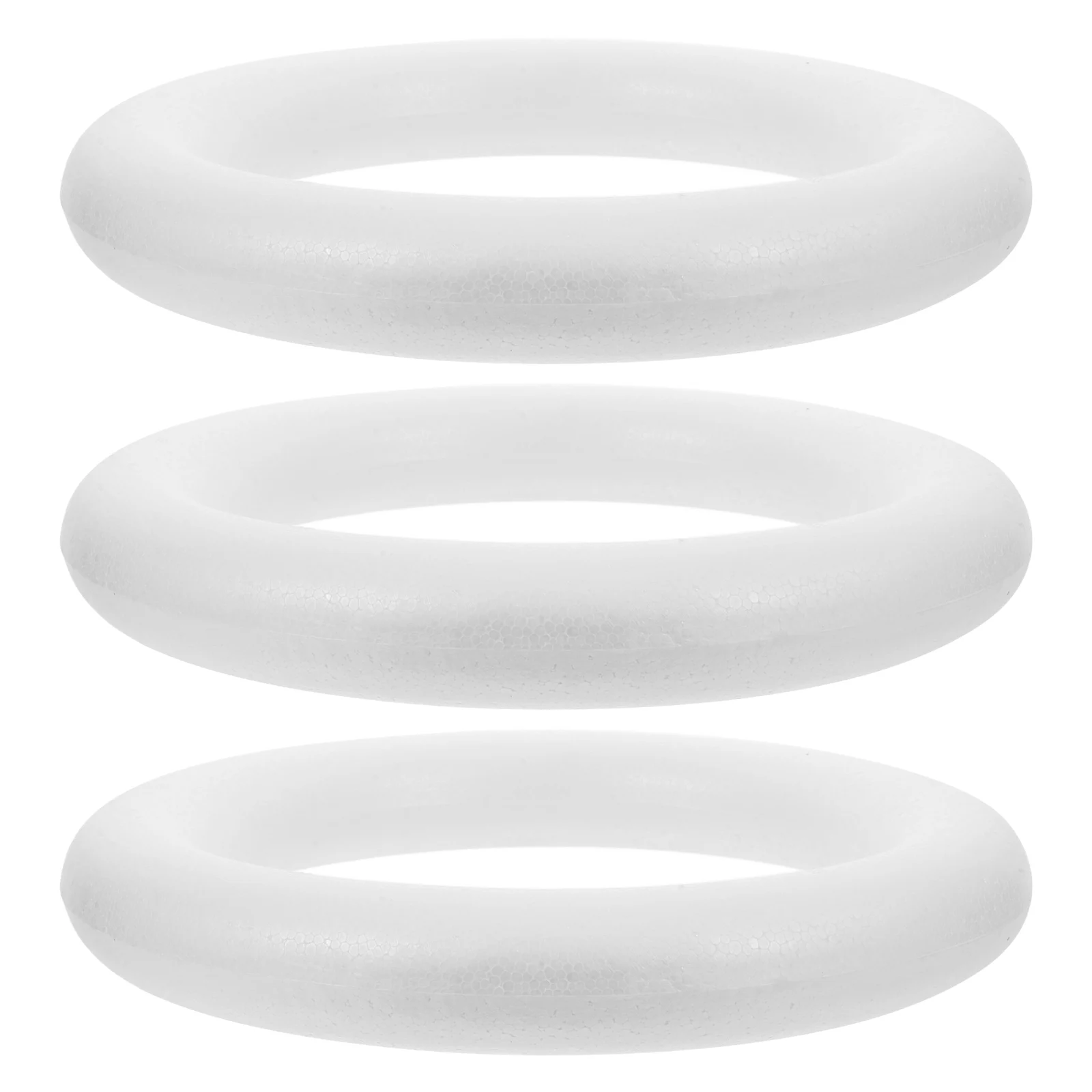 

White Solid Ring Rings for Girls Art Painting Supplies Wreath Travel Foam Circles The