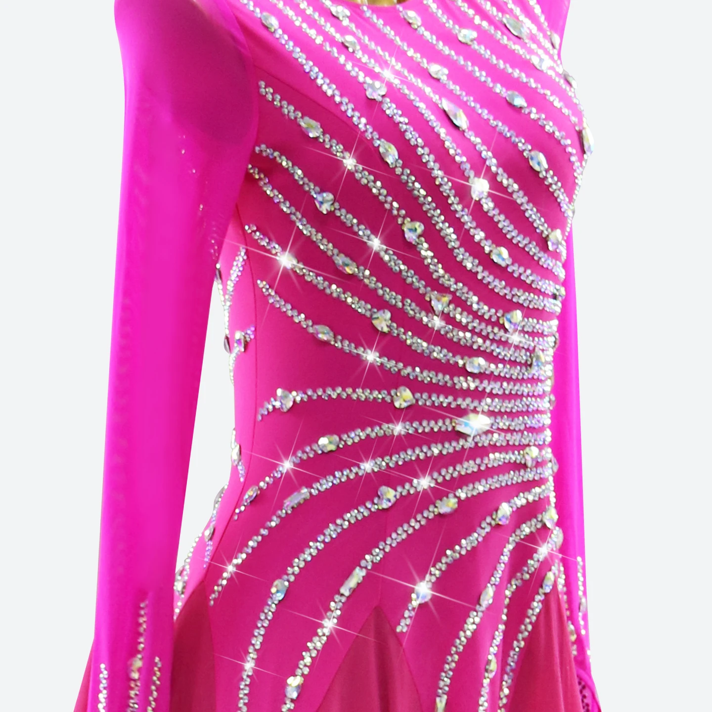 فستان رقص حديث بدلة الفالس مثير للفتيات الصغيرات أطقم مسرح فالسا زي الفلامنكو الطويل 2025 ملعب حفلة موسيقية مسائية ملابس الرقص الكورية #6