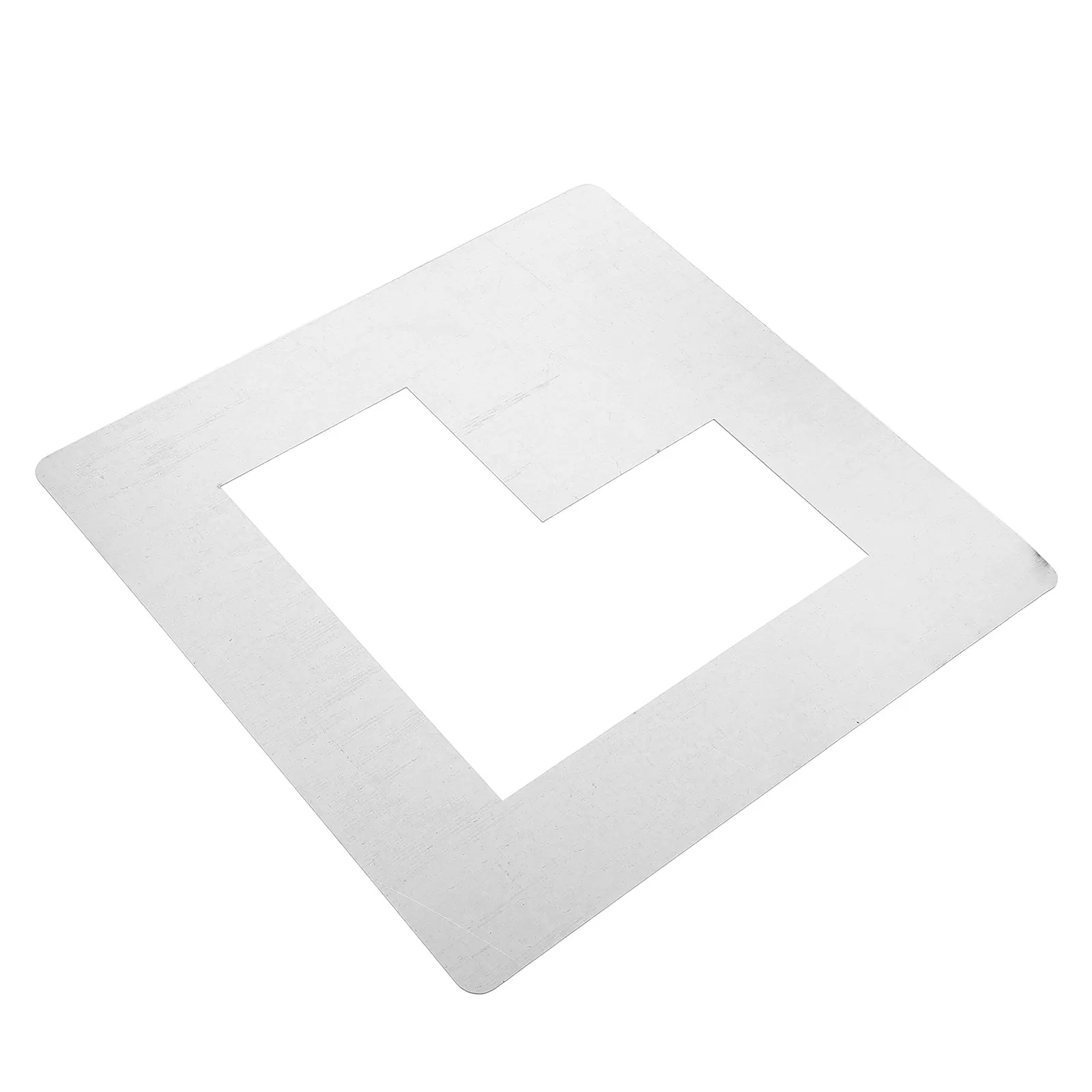 Metal Reusable L Shaped Parking Line Stencil Floor Template for Garage Driveway Precise Parking Lot Divider Marking Stencils