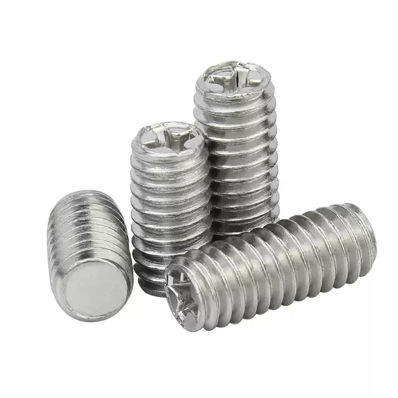 M2 M2.5 M3 M4 304 roestvrijstalen kruiskopschroef Headless stelschroeven Machinestelschroef