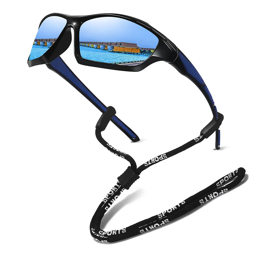 مع سلسلة أزياء الرجال النساء القيادة الصيد الجري UV400 النظارات الشمسية دراجة تسلق الجبال نظارات السلامة الرياضة في الهواء الطلق