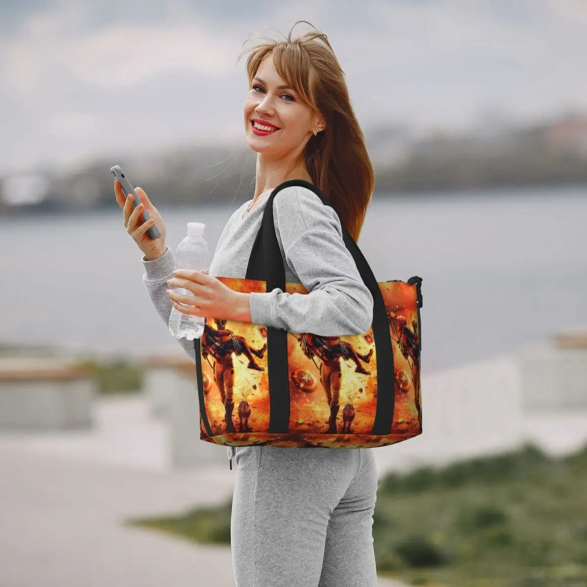 Aangepaste Wolverine Tote Bag Dames Grote Capaciteit Anime Cartoon Cool Superheld Gym Strand Schouder Reistas