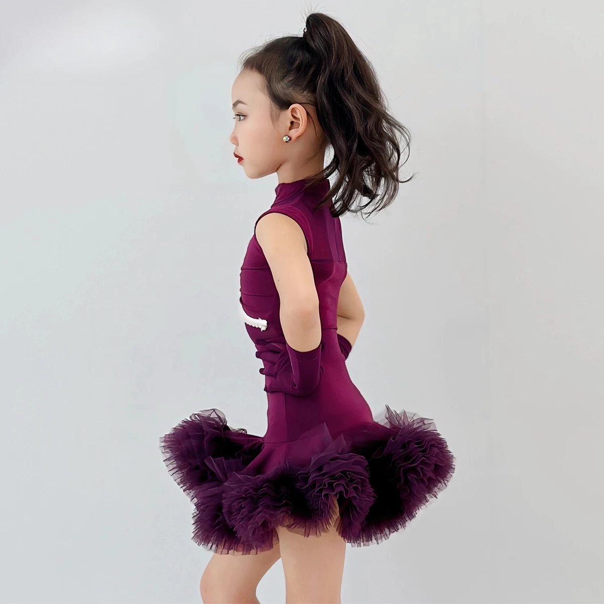 

New summer Latin dance costumes for girls 2025,children's performance costumes, professional performance dance costumes for kids