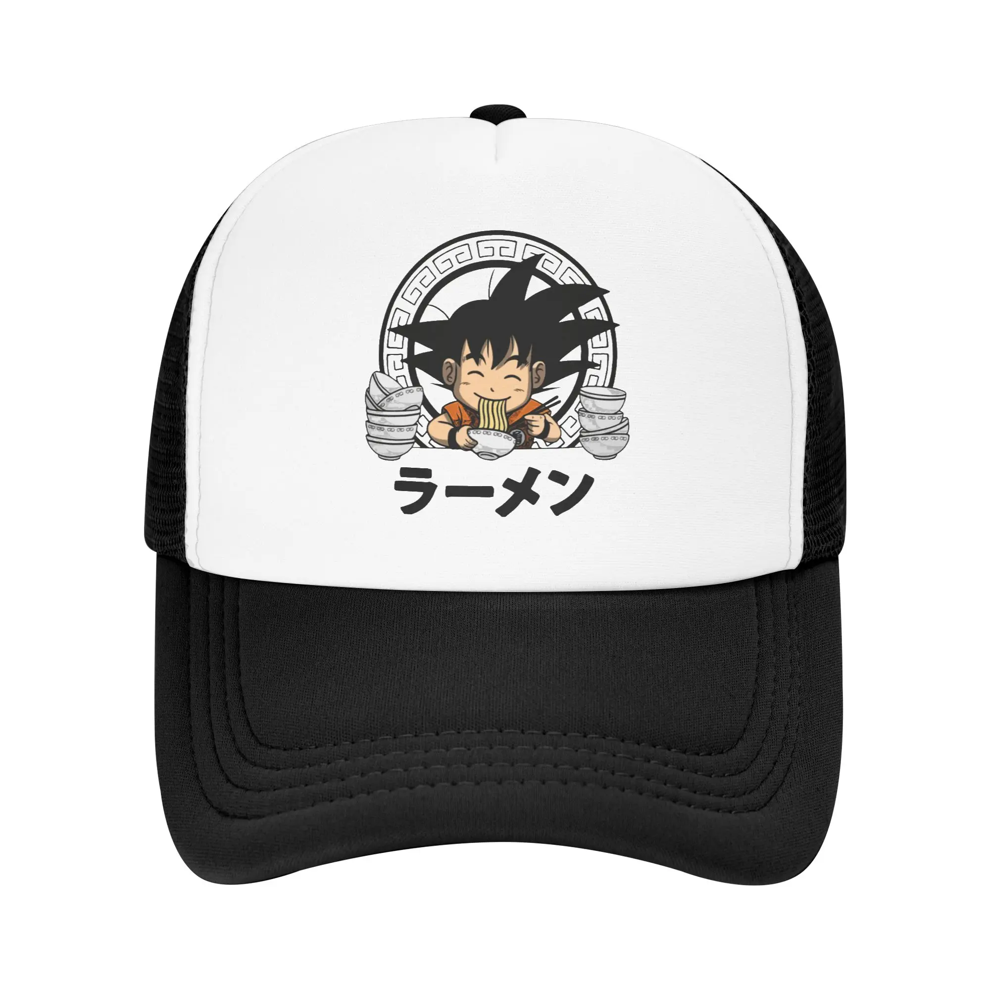 Gorra de Camionero Goku Kid Ramen Dragon Ball para Hombre y Mujer, Gorras de Anime y Manga Vintage, Gorra Deportiva Ajustable de Poliéster, Gorras de Béisbol de Verano