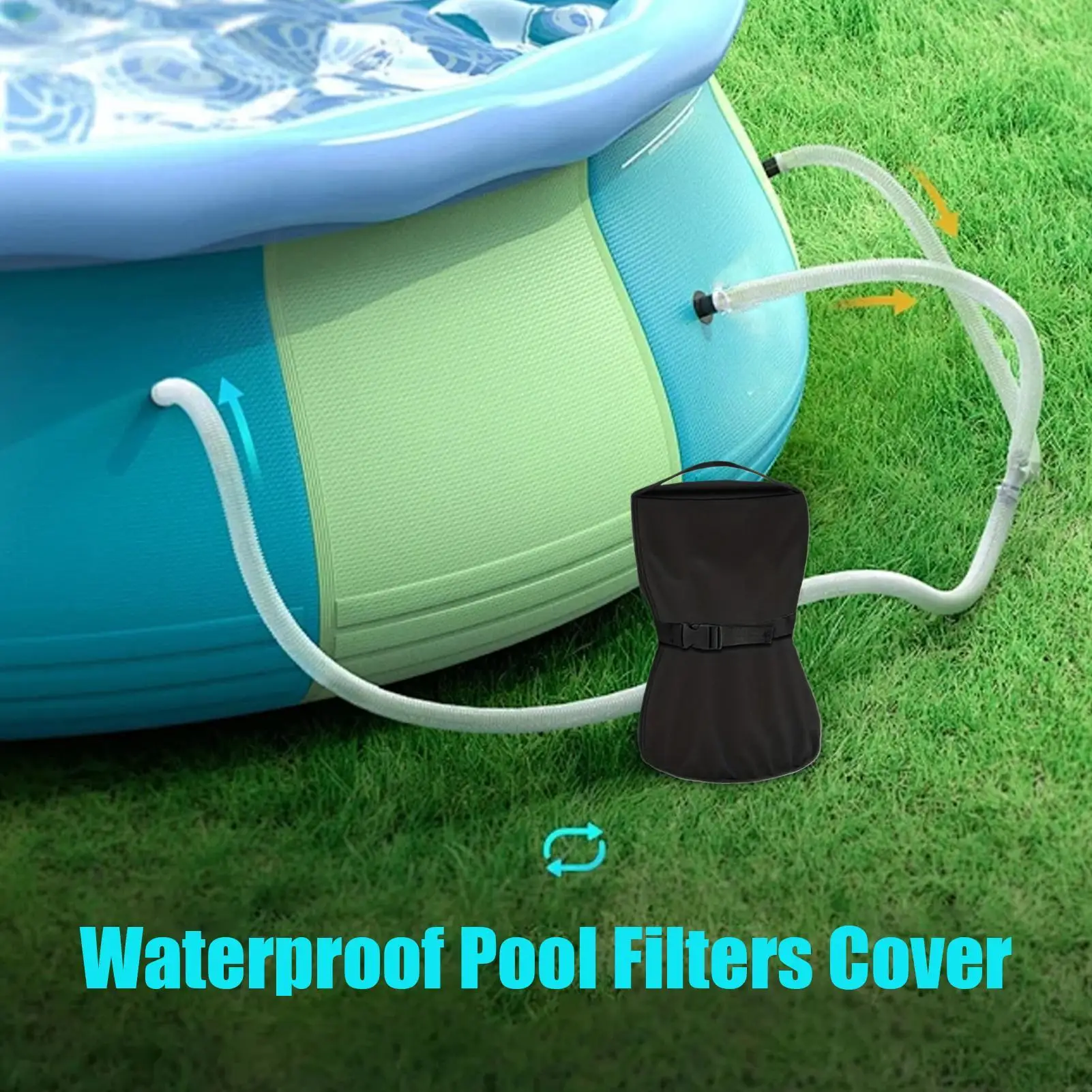 

Крышка насоса с песчаным фильтром, водонепроницаемая, устойчивая к ультрафиолетовому излучению крышка насоса, безопасные аксессуары для бассейна, защита от снега и дождя для