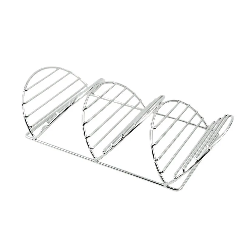 304 Stainless Steel Pancake StandMexican Corn Chicken Burrito StandTaco Holder Stand V Shape Taco Holder