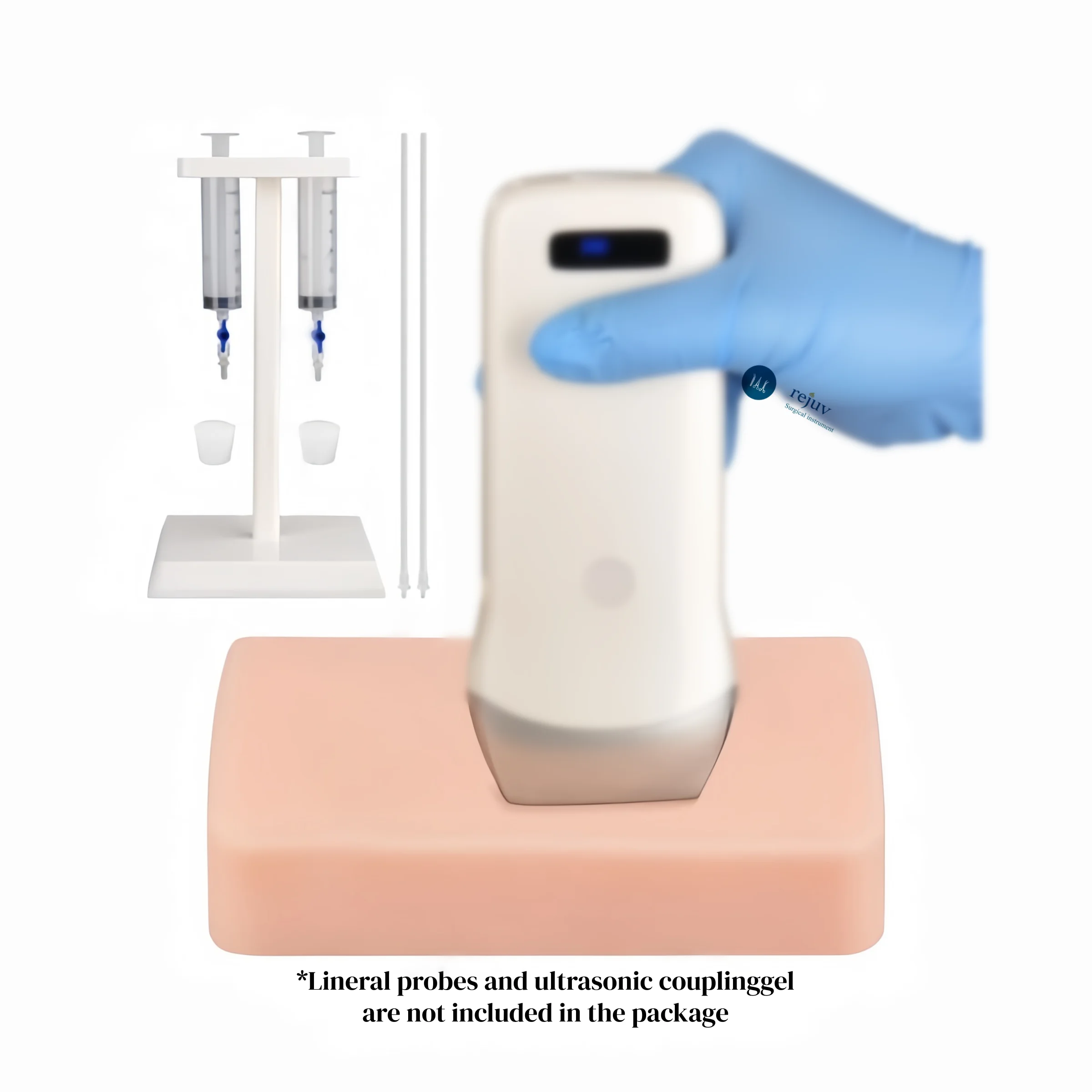 Ultrasound Vascular Access Model Unit including silicone pad with 4 veins Ultrasound Guided Blood Vessels Puncture Model PICC