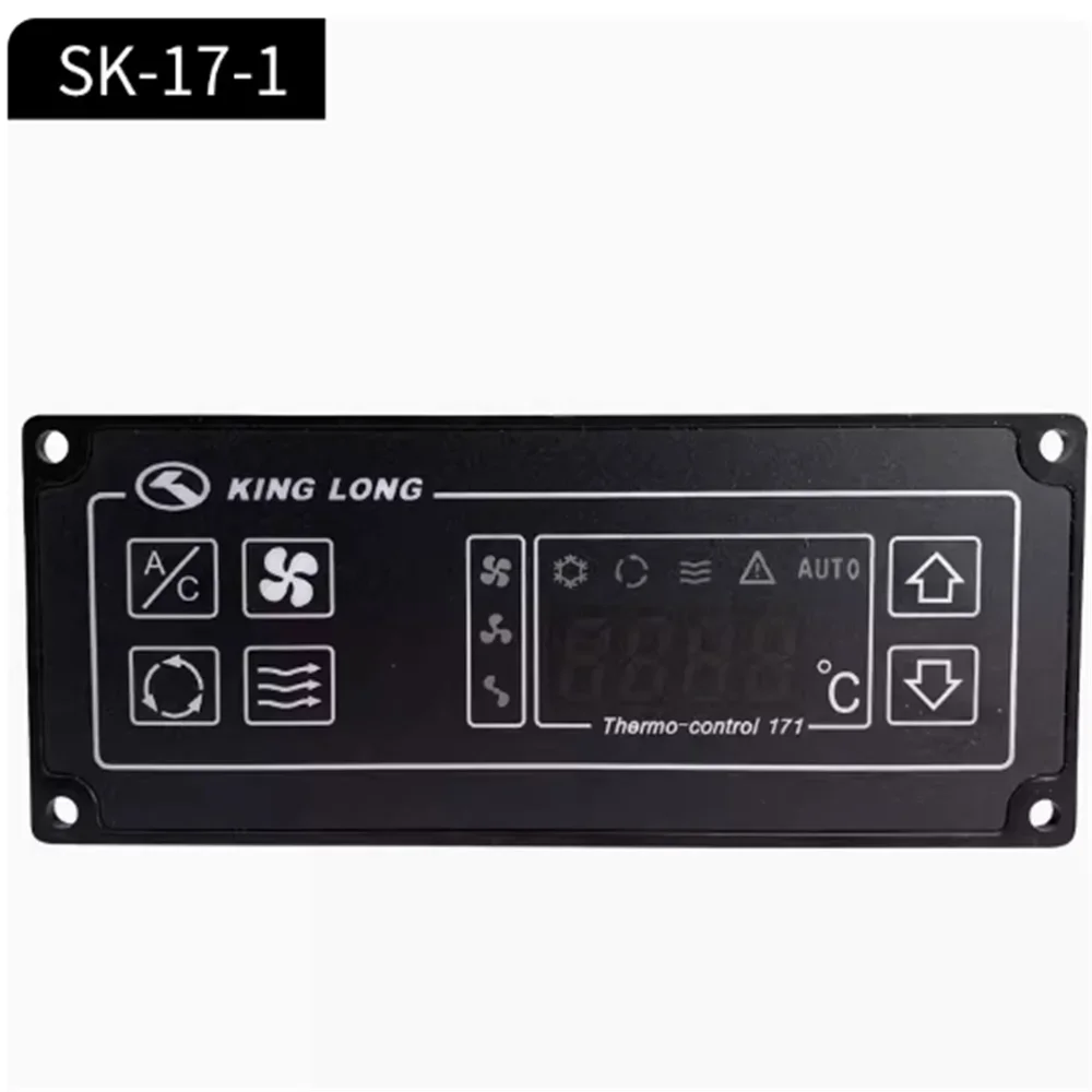 Jinlong Bus Air Conditioning Control Panel SK-17-1 SK-17-1Y Air Conditioning Button Press On/Off Controller Center Console 2026