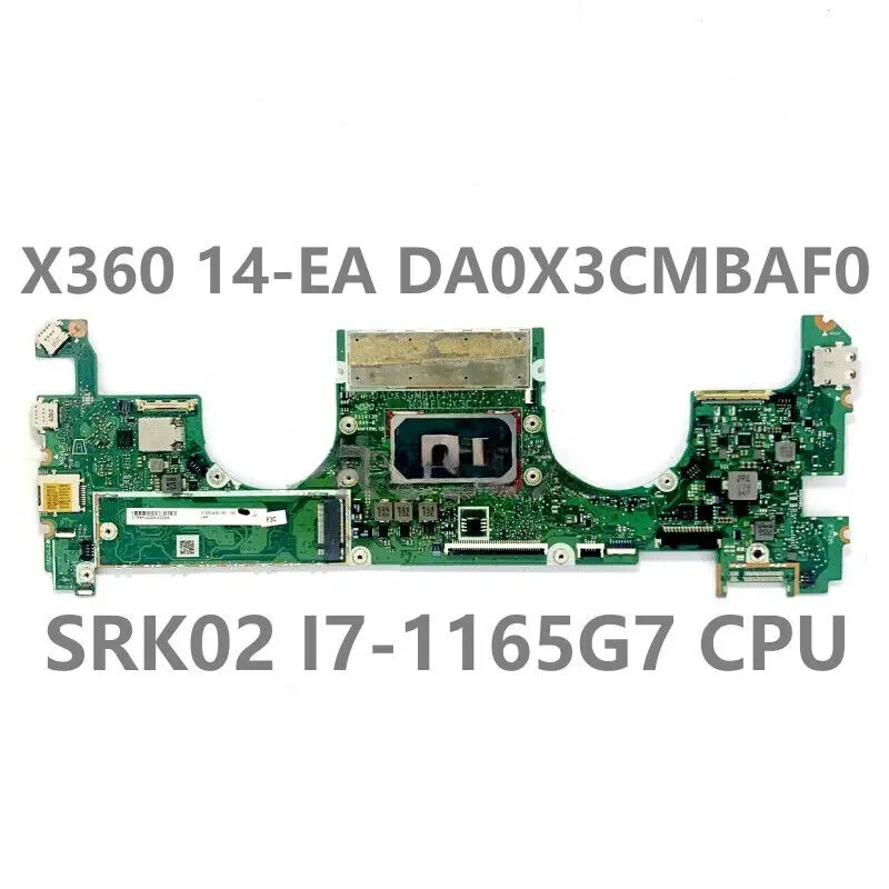 For HP Spectre X360 14-EA 14T-EA DA0X3CMBAF0 Mainboard W SRK05 I7-1165G7 CPU