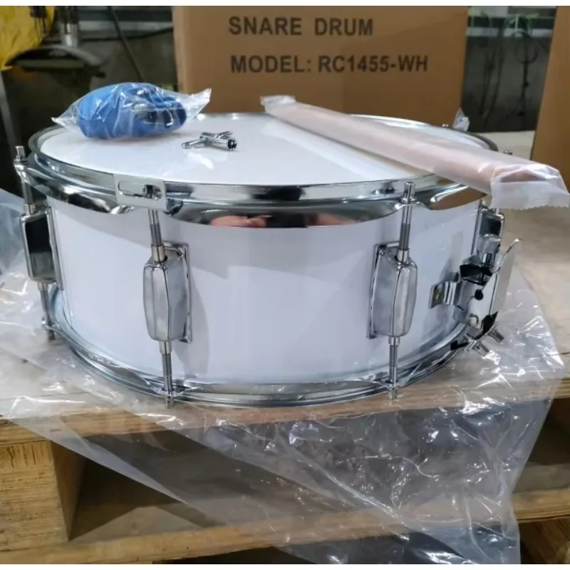 

Snare Drum for Marching - 14x 5.5inch Accessories Included : Pair Sticks + Belt + Screw Key Can Customized with Various Colors