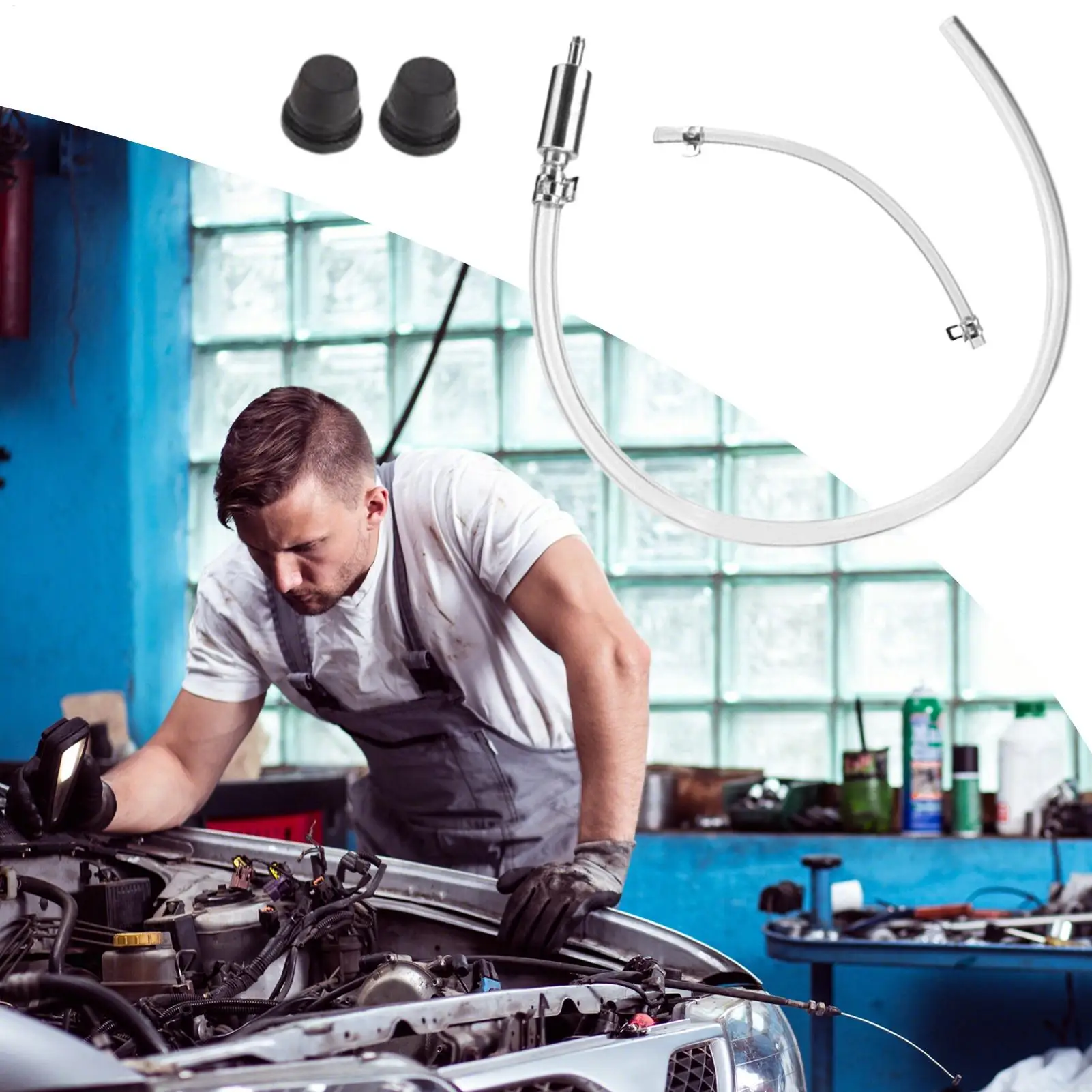 

Car Motorcycle Clutch Brake Fluid Bleeder Hose Kit One Way Check Valve Auto Hydraulic System Clutch Fluid Repair Tools