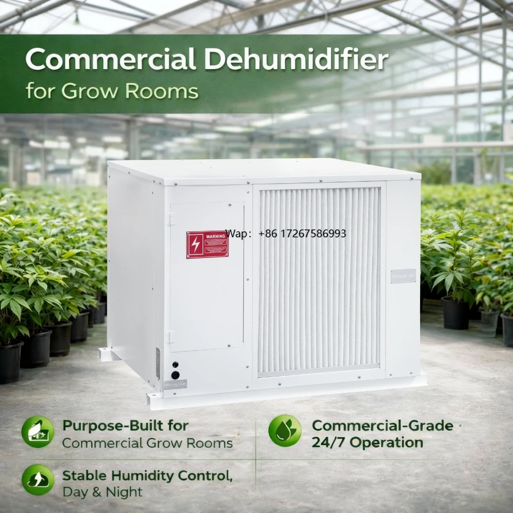

Hemp Ceiling Mounted Greenhouse Industrial Dehumidifier for Grow Room