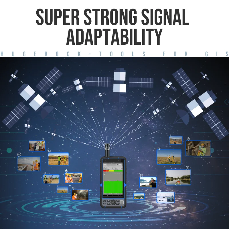 HUGEROCK-Lecteur portable Android, G60N, 3 ans, Mtk 500 nit, 9000mAh, Dron Con, TerlaunGnss, GPS Finder, Pda, Terminal, Lf, Rfid